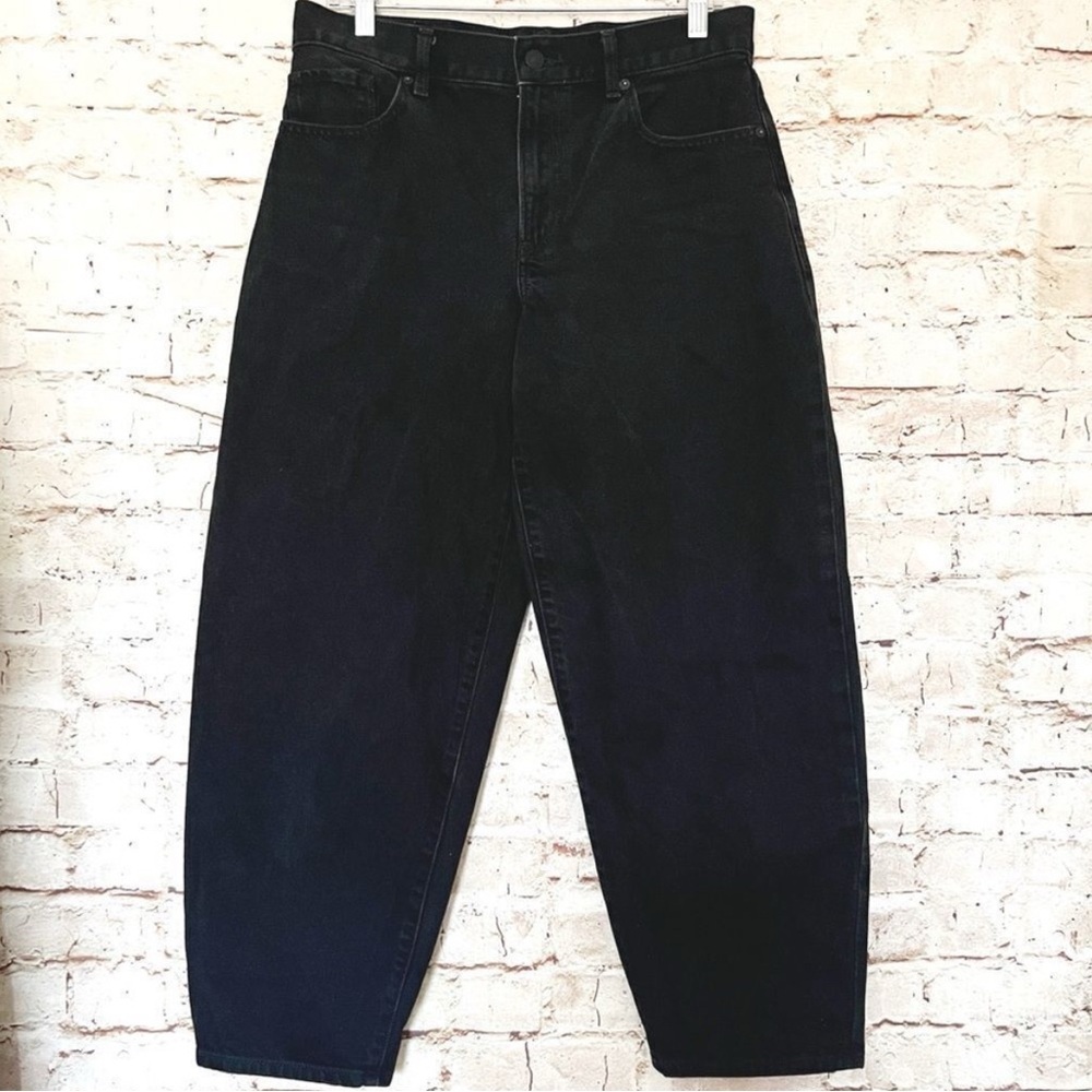 Express balloon leg barrel jeans